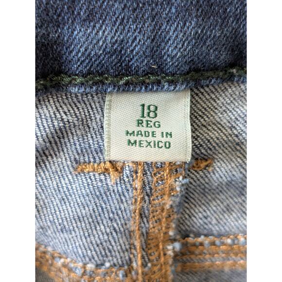 LL Bean Pull On Jeans Womens 18 Skinny Leg Favorite BeanFlex Stretch Denim - Picture 9 of 12